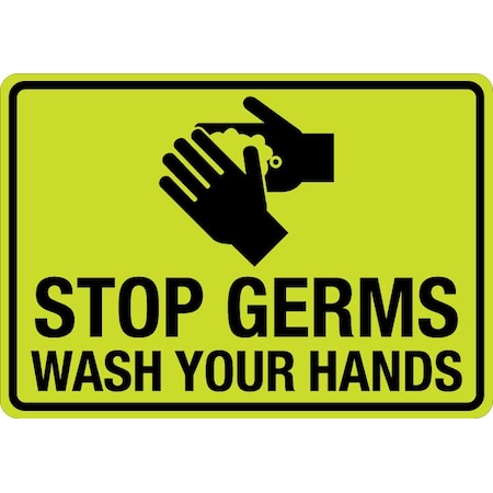 Lyle Please Use Hand Sanitizer, 14 in  x 10 in, Hivis Reflective Decal, LCUV-0122ST-RD_14x10 LCUV-0128ST-RD_14x10